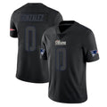 Blackjersey NE.Patriots #0 Christian Gonzalez Player Black Impact LImited Home Game Stitched Jerseys