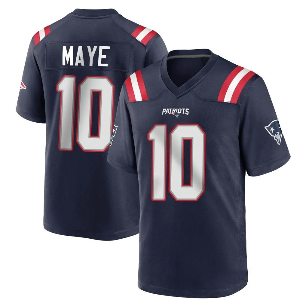 Blackjersey NE.Patriots #10 Drake Maye Player Navy Home Game Stitched Jerseys