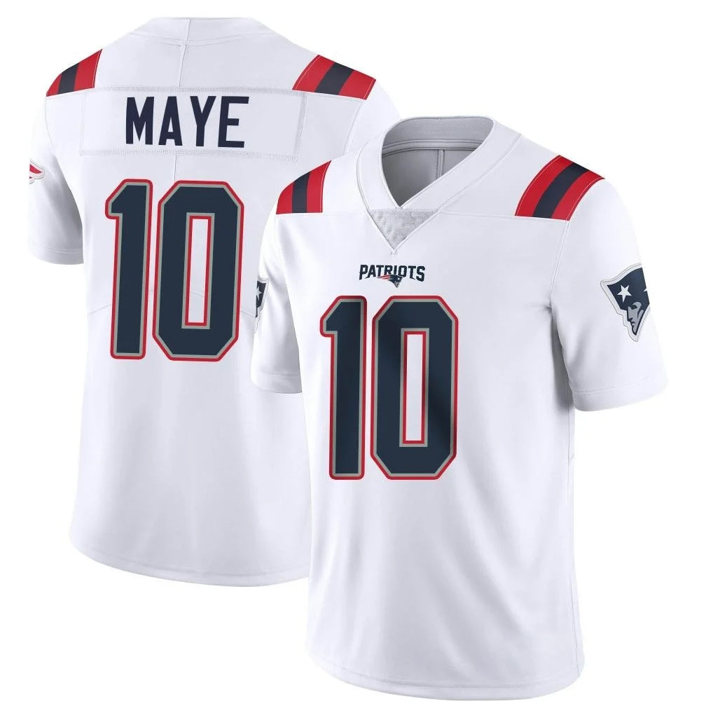 Blackjersey NE.Patriots #10 Drake Maye Player White Vapor Untouchable Home Game Stitched Jerseys