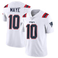 Blackjersey NE.Patriots #10 Drake Maye Player White Vapor Untouchable Home Game Stitched Jerseys