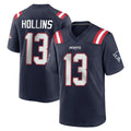 Blackjersey NE.Patriots #13 Mack Hollins Player Navy Home Game Stitched Jerseys