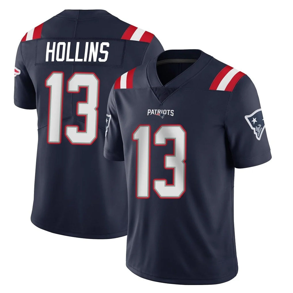 Blackjersey NE.Patriots #13 Mack Hollins Player Navy Vapor Untouchable Home Game Stitched Jerseys