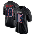 Blackjersey NE.Patriots #18 Kyle Williams Player Carbon Fashion Limited Home Game Stitched Jerseys