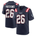 Blackjersey NE.Patriots #26 Hassan Haskins Navy Home Game Stitched Jerseys
