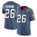 Blackjersey NE.Patriots #26 Hassan Haskins Player Blue Limited Rivalries Collection Home Game Stitched Jerseys