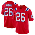 Blackjersey NE.Patriots #26 Hassan Haskins Player Red Home Game Stitched Jerseys