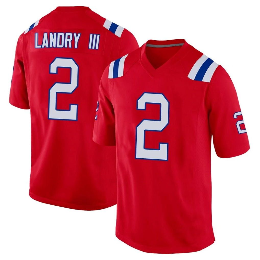 Blackjersey NE.Patriots #2 Harold Landry III Player Red Home Game Stitched Jerseys