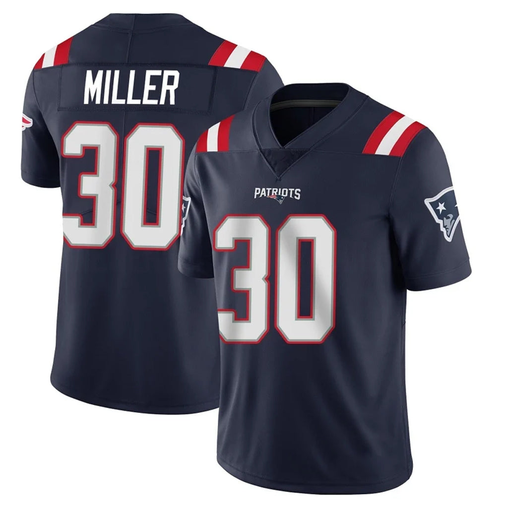 Blackjersey NE.Patriots #30 Jam Miller Player Navy Vapor Untouchable Home Game Stitched Jerseys