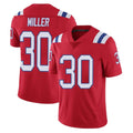 Blackjersey NE.Patriots #30 Jam Miller Player Red Vapor Untouchable Home Game Stitched Jerseys