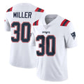 Blackjersey NE.Patriots #30 Jam Miller Player White Vapor Untouchable Home Game Stitched Jerseys