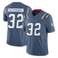 Blackjersey NE.Patriots #32 TreVeyon Henderson Player Blue Limited Rivalries Collection Home Game Stitched Jerseys