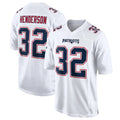 Blackjersey NE.Patriots #32 TreVeyon Henderson Player White Fashion Limited Home Game Stitched Jerseys