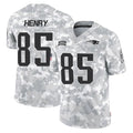 Blackjersey NE.Patriots #85 Hunter Henry Player Arctic Camo Salute To Service Limited Game Stitched Jerseys