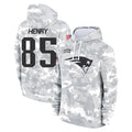 Blackjersey NE.Patriots #85 Hunter Henry Player Arctic Camo Salute to Service Pullover Hoodies Limited Game Stitched Jerseys
