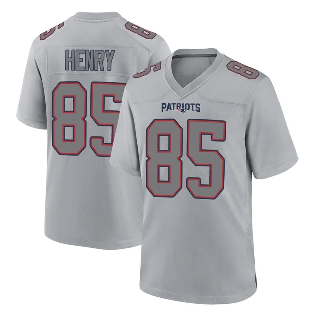 Blackjersey NE.Patriots #85 Hunter Henry Player Gray Fashion Limited Home Game Stitched Jerseys