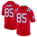 Blackjersey NE.Patriots #85 Hunter Henry Player Red Home Game Stitched Jerseys
