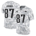Blackjersey NE.Patriots #87 Romeo Doubs Player Arctic Camo Salute To Service Limited Game Stitched Jerseys