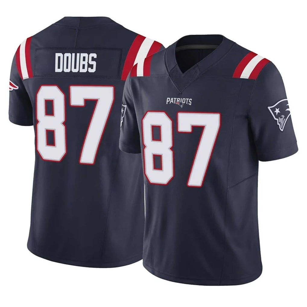 Blackjersey NE.Patriots #87 Romeo Doubs Player Navy Limited Vapor F.U.S.E. Home Game Stitched Jerseys