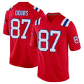 Blackjersey NE.Patriots #87 Romeo Doubs Player Red Home Game Stitched Jerseys