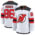 Blackjersey NJ.Devils #86 Jack Hughes White Away Premium Jerseys