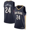 Blackjersey NO.Pelicans #24 Jordan Hawkins Navy Swingman Stitched Jerseys- Icon Edition