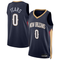 Blackjersey NO.Pelicanss #0 Jeremiah Fears Navy Swingman Stitched Jerseys- Icon Edition