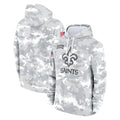 Blackjersey NO.Saints Arctic Camo Salute to Service Pullover Hoodies Limited Game Blank Player Stitched Jerseys