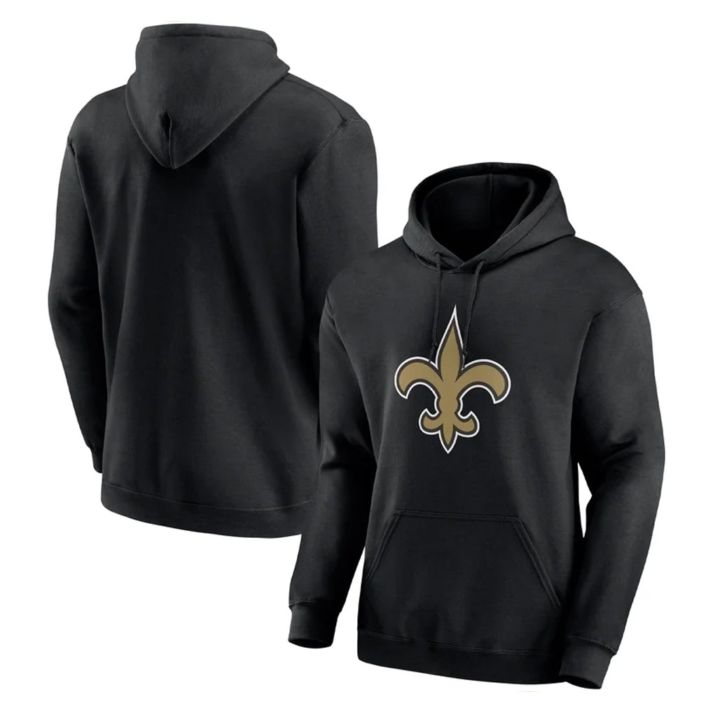 Blackjersey NO.Saints Black Pullover Hoodies Limited Blank Player Stitched Jerseys