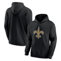 Blackjersey NO.Saints Black Pullover Hoodies Limited Blank Player Stitched Jerseys