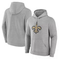 Blackjersey NO.Saints Gray LOGO Pullover Hoodies Limited Blank Player Stitched Jerseys