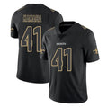 Blackjersey NO.Saints #41 Alvin Kamara Player Black Impact Limited Home Game Stitched Jerseys