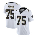 Blackjersey NO.Saints #75 Taliese Fuaga Player White Limited Vapor Untouchable Home Game Stitched Jerseys