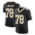 Blackjersey NO.Saints #78 Erik McCoy Player Black Limited Vapor Untouchable Home Game Stitched Jerseys