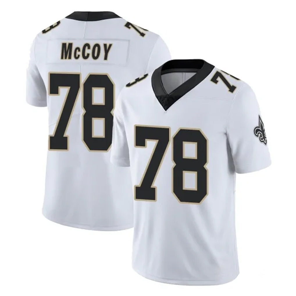 Blackjersey NO.Saints #78 Erik McCoy Player White Limited Vapor Untouchable Home Game Stitched Jerseys