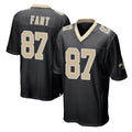 Blackjersey NO.Saints #87 Noah Fant Player Black Home Game Stitched Jerseys