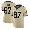 Blackjersey NO.Saints #87 Noah Fant Player Gold Limited Vapor F.U.S.E. Home Game Stitched Jerseys