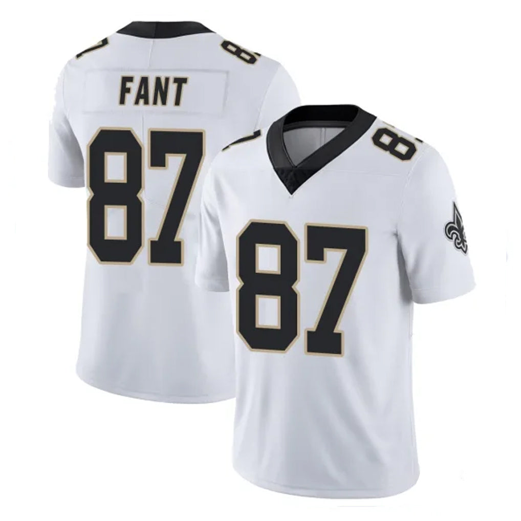 Blackjersey NO.Saints #87 Noah Fant Player White Limited Vapor Untouchable Home Game Stitched Jerseys
