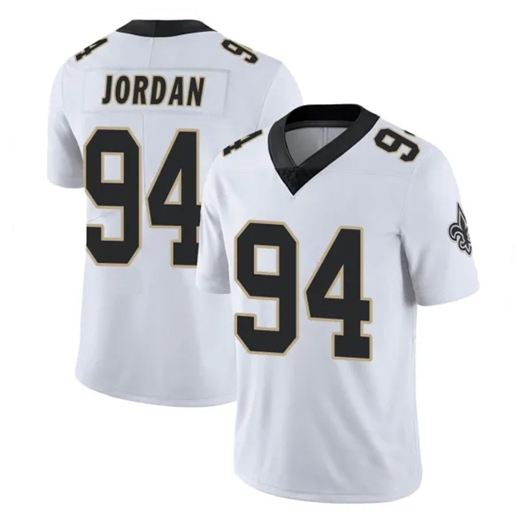 Blackjersey NO.Saints #94 Cameron Jordan Player White Limited Vapor Untouchable Home Game Stitched Jerseys