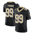 Blackjersey NO.Saints #99 Chase Young Player Black Limited Vapor Untouchable Home Game Stitched Jerseys