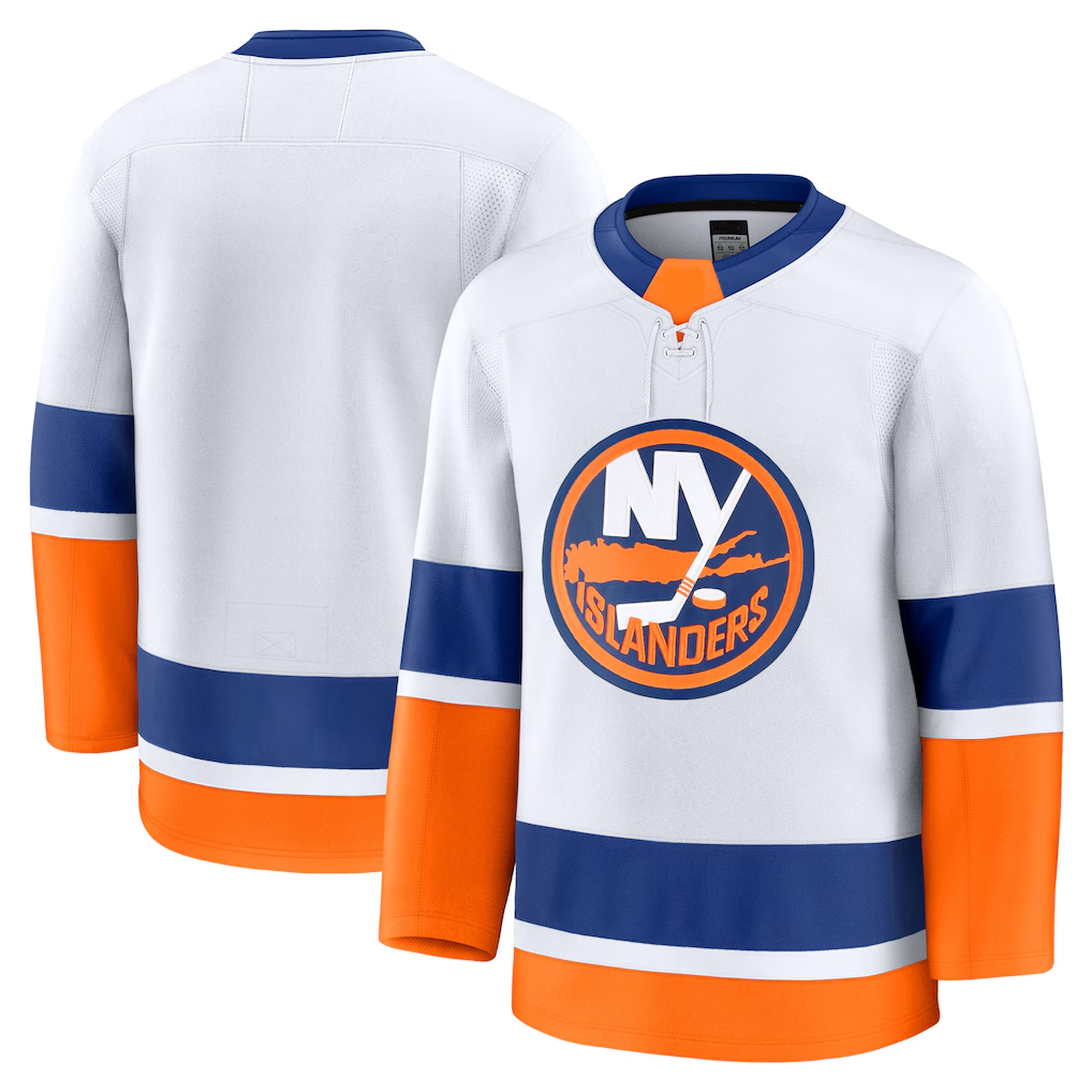 Blackjersey NY.Islanders White Away Premium Jerseys