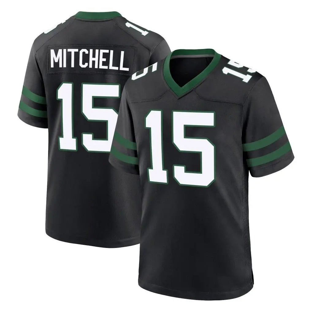 Blackjersey NY.Jets #15 Adonai Mitchell Player Black Legacy Home Game Stitched Jerseys