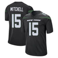 Blackjersey NY.Jets #15 Adonai Mitchell Player Stealth Black Home Game Stitched Jerseys
