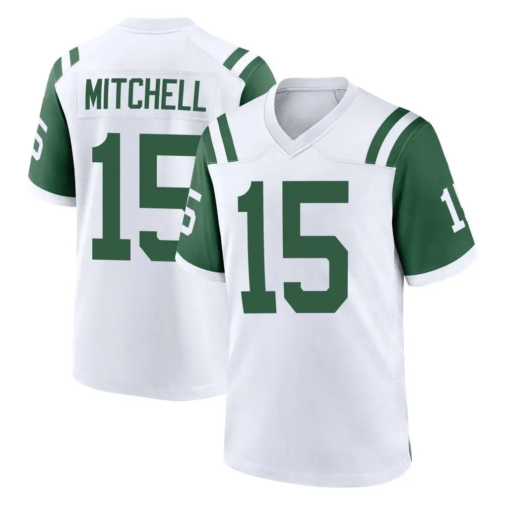 Blackjersey NY.Jets #15 Adonai Mitchell Player White Classic Home Game Stitched Jerseys