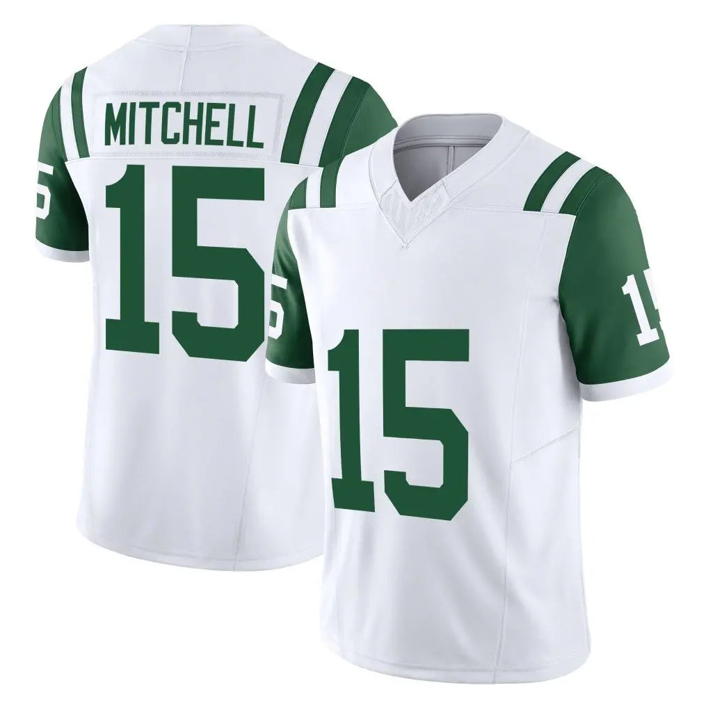 Blackjersey NY.Jets #15 Adonai Mitchell Player White Limited Classic Vapor F.U.S.E. Home Game Stitched Jerseys