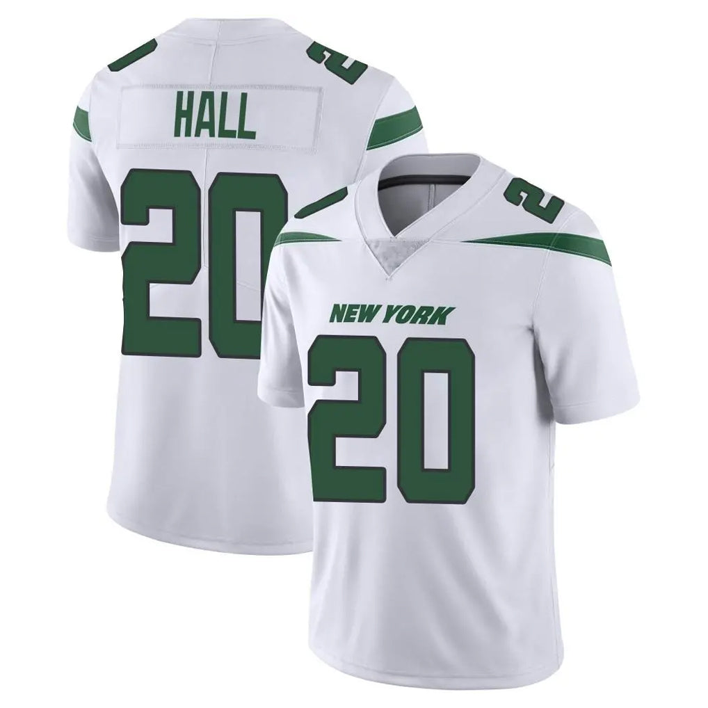 Blackjersey NY.Jets #20 Breece Hall Player White Spotlight Limited Vapor Home Game Stitched Jerseys