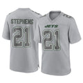 Blackjersey NY.Jets #21 Brandon Stephens Player Gray Limited Atmosphere Fashion Home Game Stitched Jerseys