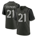 Blackjersey NY.Jets #21 Brandon Stephens Player Green 2025 Rivalries Collection Home Game Stitched Jerseys
