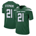 Blackjersey NY.Jets #21 Brandon Stephens Player Green Home Game Stitched Jerseys