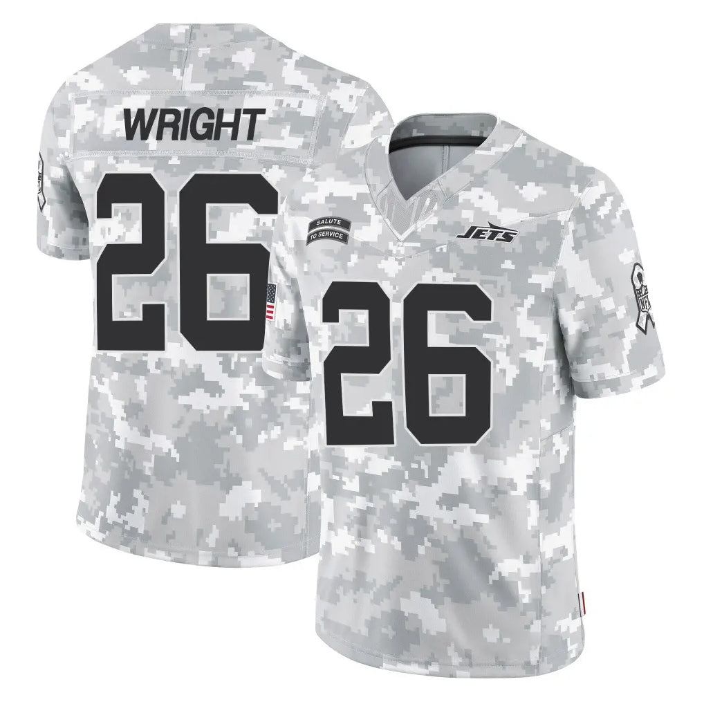 Blackjersey NY.Jets #26 Nahshon Wright Player Arctic Camo Salute to Service Limited Game Stitched Jerseys