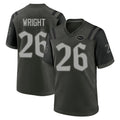 Blackjersey NY.Jets #26 Nahshon Wright Player Green 2025 Rivalries Collection Home Game Stitched Jerseys